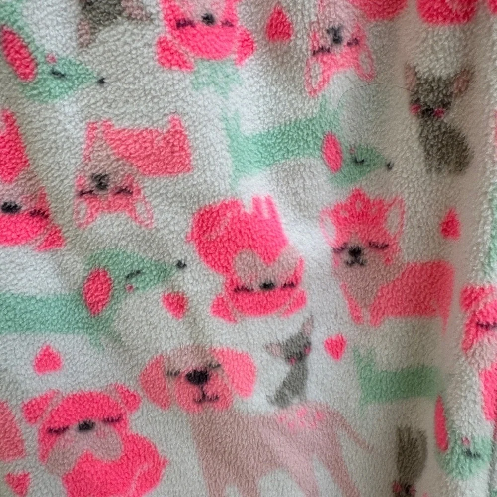 NWOT Simple Joys 4T Girls Carter's Multicolor Dog Pajama Bottoms Soft Fleece